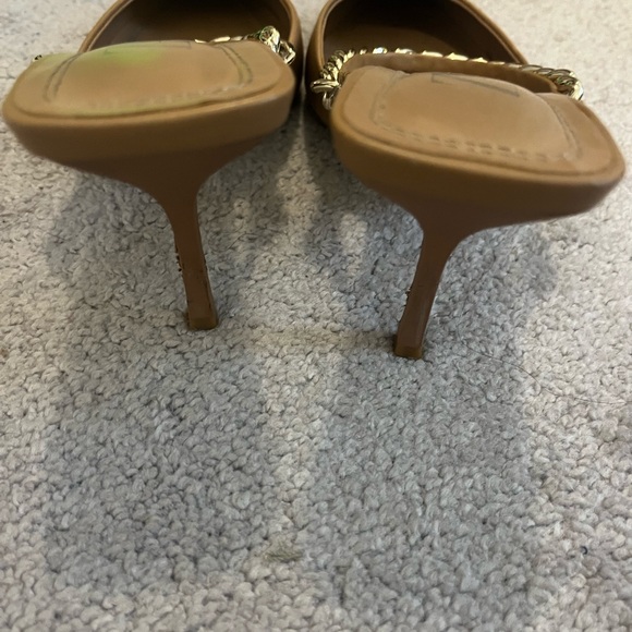 Zara Women's Brown Chain Slingback Heels - Picture 3 of 5